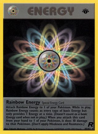Rainbow Energy (80) 080/82  - 1st Edition Team Rocket - Rare