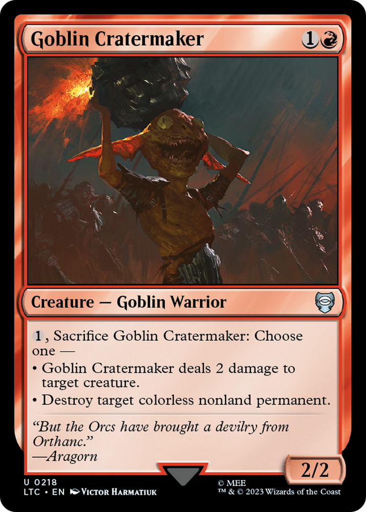 Goblin Cratermaker (LTC-218) - Tales of Middle-earth Commander