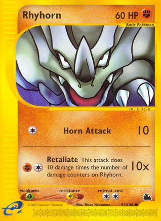 Rhyhorn 091  Skyridge - Common