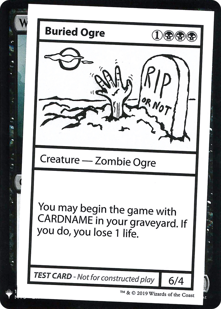 Buried Ogre (CMB1-) - Mystery Booster Playtest Cards 2019