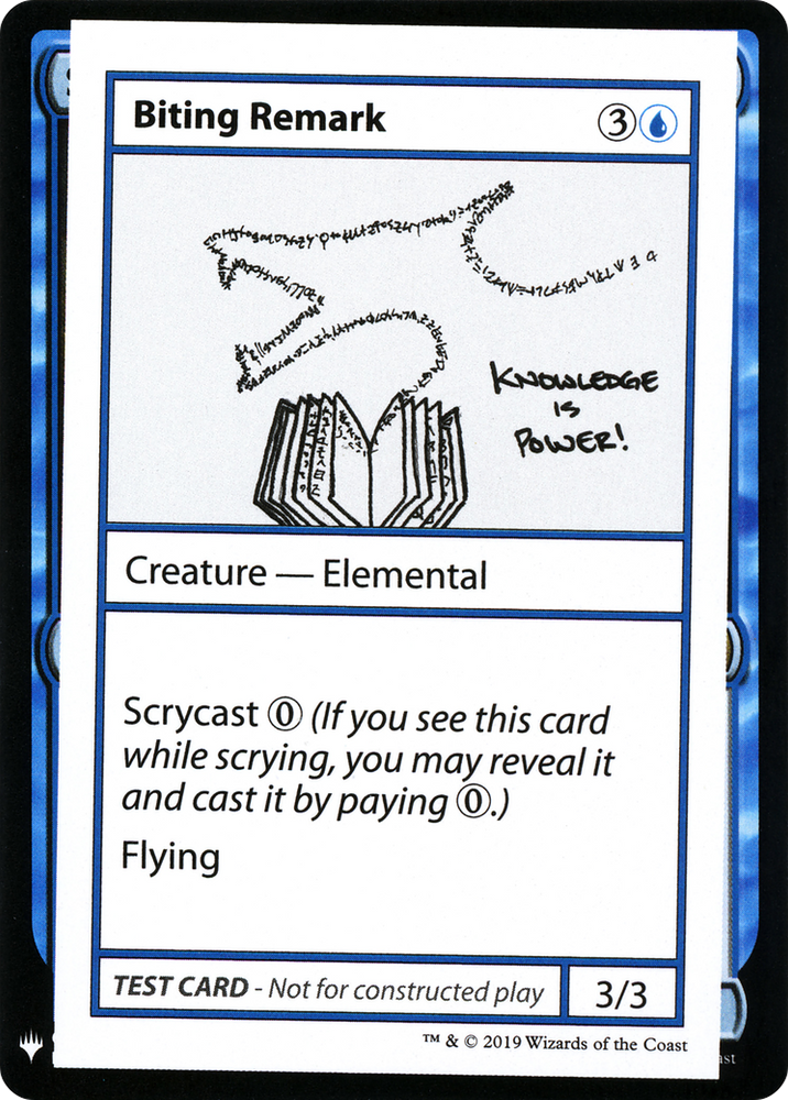 Biting Remark (CMB1-) - Mystery Booster Playtest Cards 2019