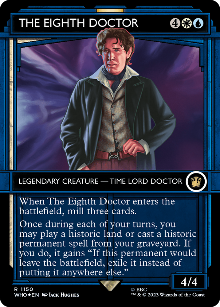 The Eighth Doctor (Showcase) (Surge Foil) (WHO-1150) - Doctor Who: (Showcase) (Borderless) Foil