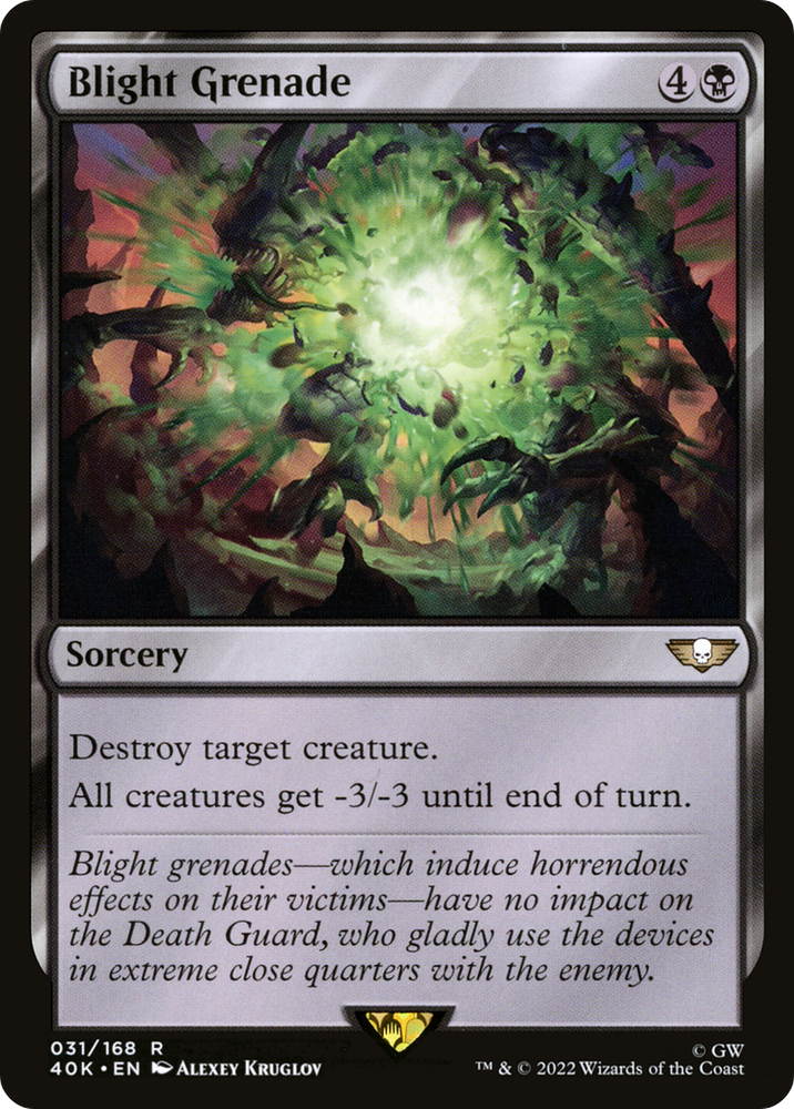 Blight Grenade (40K-031) - Warhammer 40,000 Commander