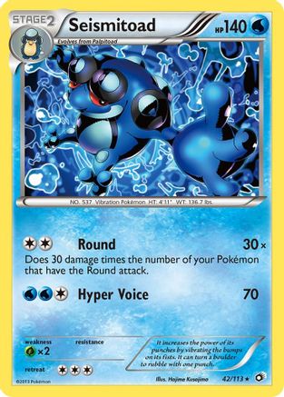 Seismitoad 042  Legendary Treasures - Rare
