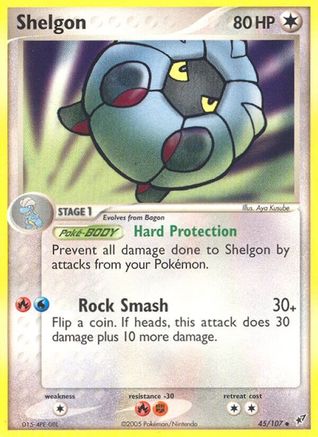 Shelgon 045  - Reverse Holofoil Deoxys - Uncommon