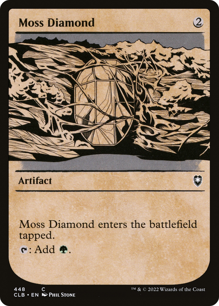Moss Diamond (Showcase) (CLB-448) - Commander Legends: Battle for Baldur's Gate: (Showcase)