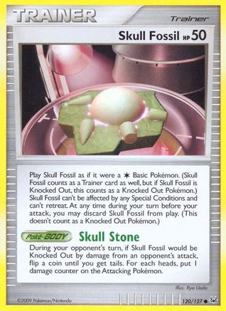 Skull Fossil 120  - Reverse Holofoil Platinum - Common