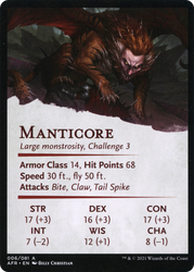Manticore // Manticore (AAFR-006) - Adventures in the Forgotten Realms Art Series (Borderless)