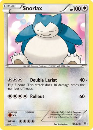 Snorlax 109/149  Boundaries Crossed - Uncommon