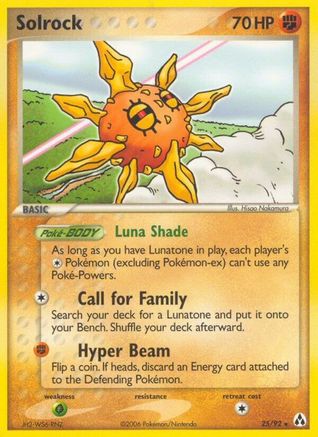 Solrock 025  Legend Maker - Rare