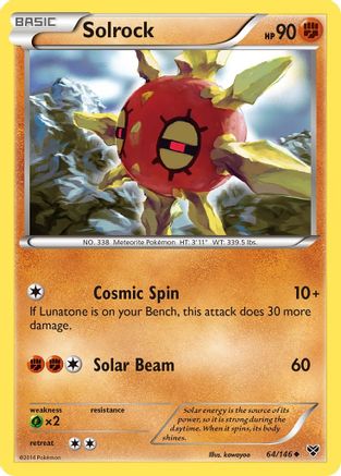 Solrock 064  XY Base Set - Uncommon