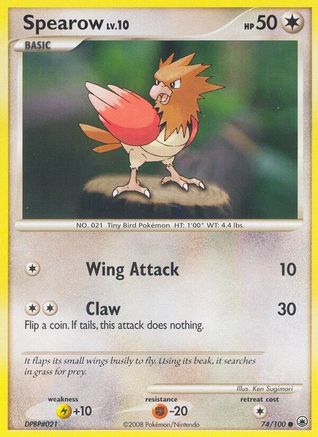 Spearow 074  - Reverse Holofoil Majestic Dawn - Common