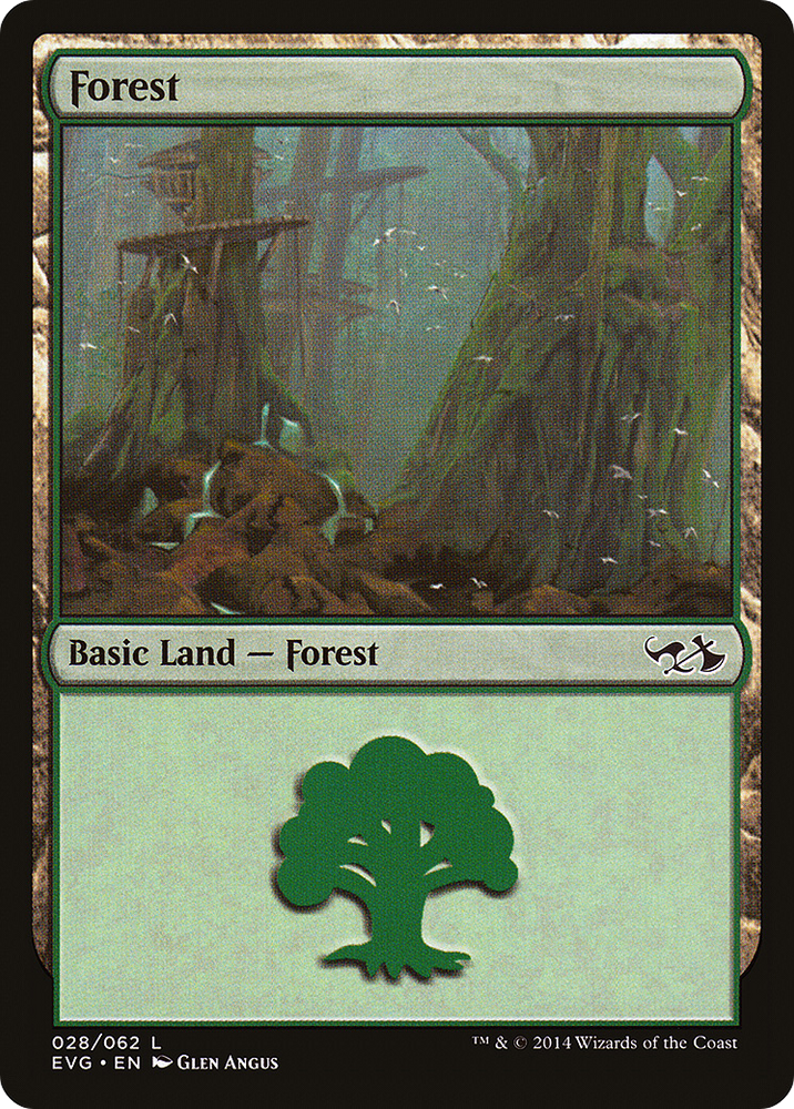 Forest (28) (Elves vs Goblins) (DD3-028) - Duel Decks Anthology: Elves vs. Goblins