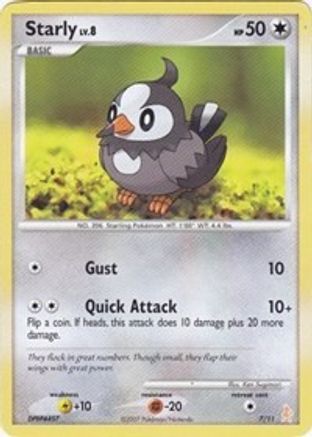 Starly 007  DP Trainer Kit Manaphy & Lucario - Common