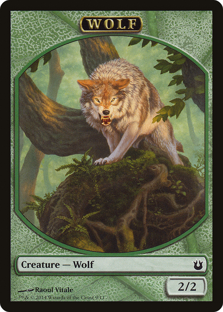 Wolf Token (BNG-009) - Born of the Gods Tokens