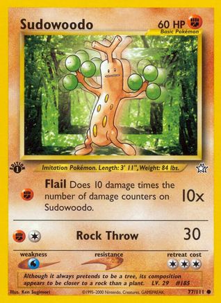 Sudowoodo 077/111  - Unlimited Neo Genesis - Common