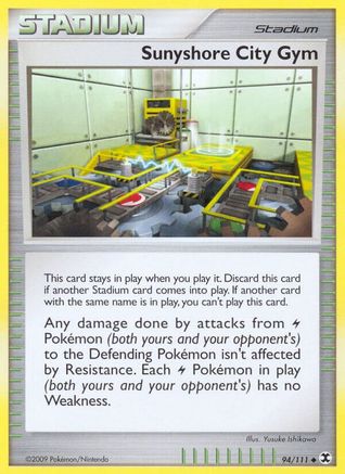 Sunyshore City Gym 094  - Reverse Holofoil Rising Rivals - Uncommon