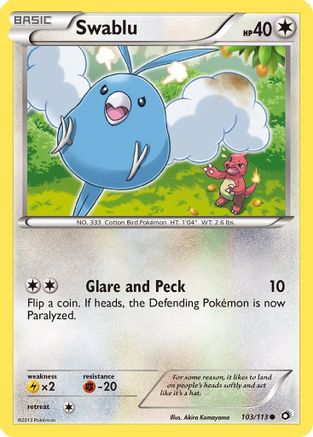 Swablu 103/113  Legendary Treasures - Common