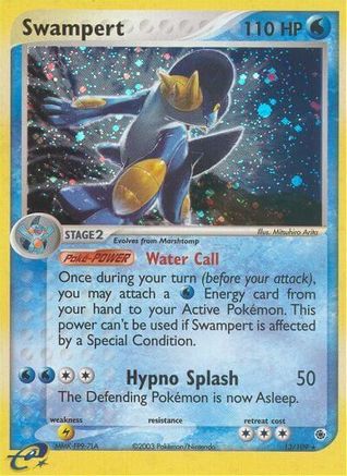 Swampert 013/109  - Reverse Holofoil Ruby and Sapphire - Holo Rare