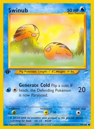 Swinub 084/105  - Unlimited Neo Destiny - Common