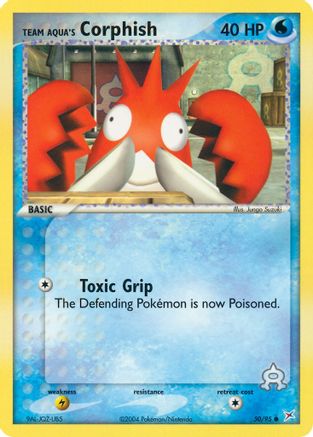 Team Aqua's Corphish 050/95  - Reverse Holofoil Team Magma vs Team Aqua - Common