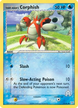 Team Aqua's Corphish 051/95  Team Magma vs Team Aqua - Common