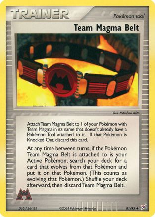 Team Magma Belt 081  Team Magma vs Team Aqua - Uncommon