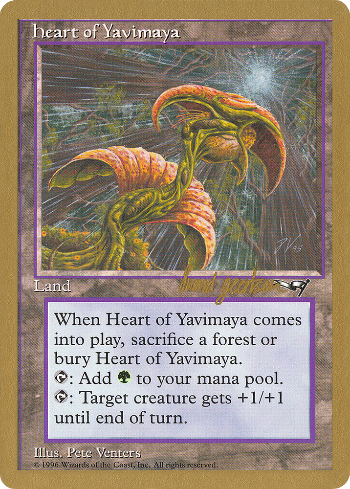 Heart of Yavimaya - 1997 Svend Geertsen (ALL) (WCD-) - World Championship Decks 1997