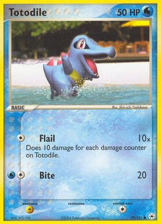 Totodile 079/101  - Reverse Holofoil Hidden Legends - Common