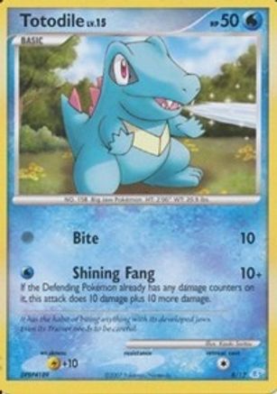 Totodile 008  DP Trainer Kit Manaphy & Lucario - Common