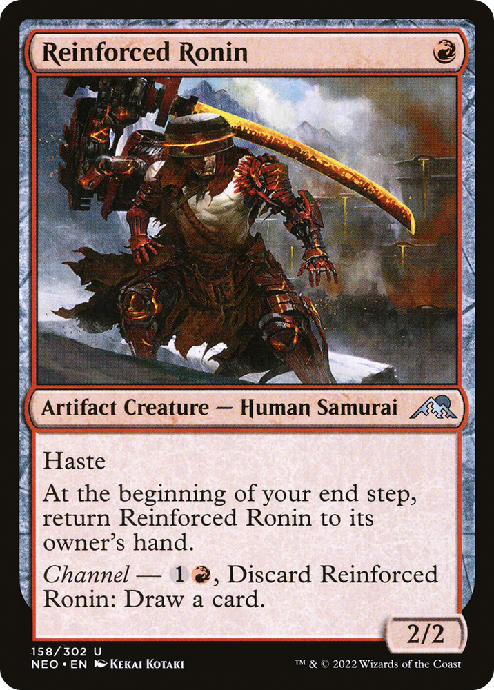 Reinforced Ronin (NEO-158) - Kamigawa: Neon Dynasty Foil