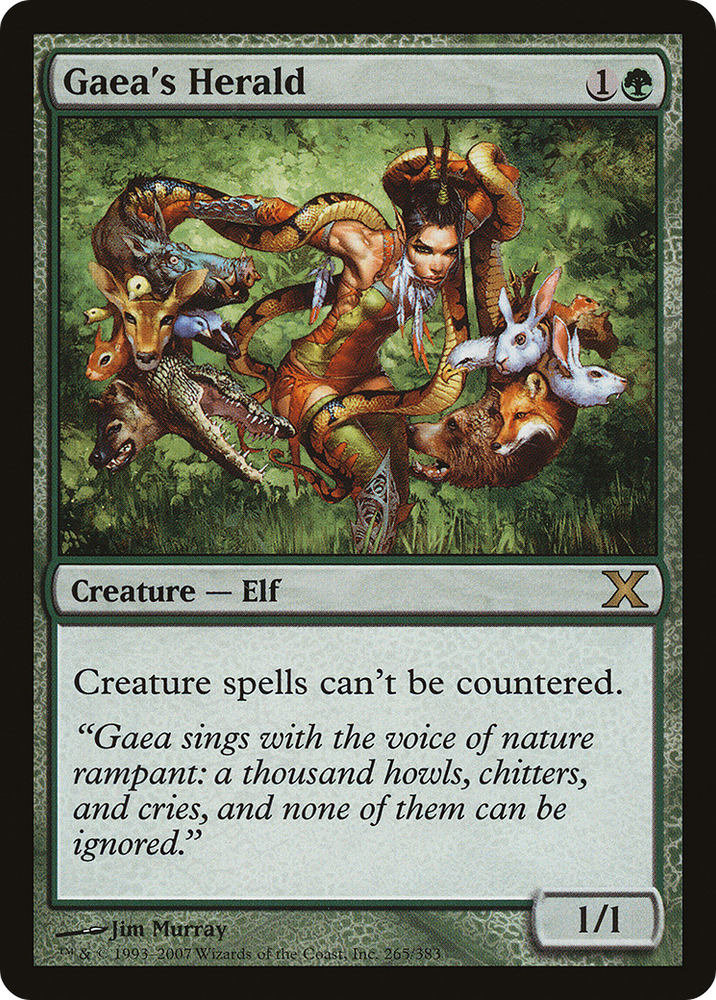 Gaea's Herald (10E-265) - Tenth Edition Foil