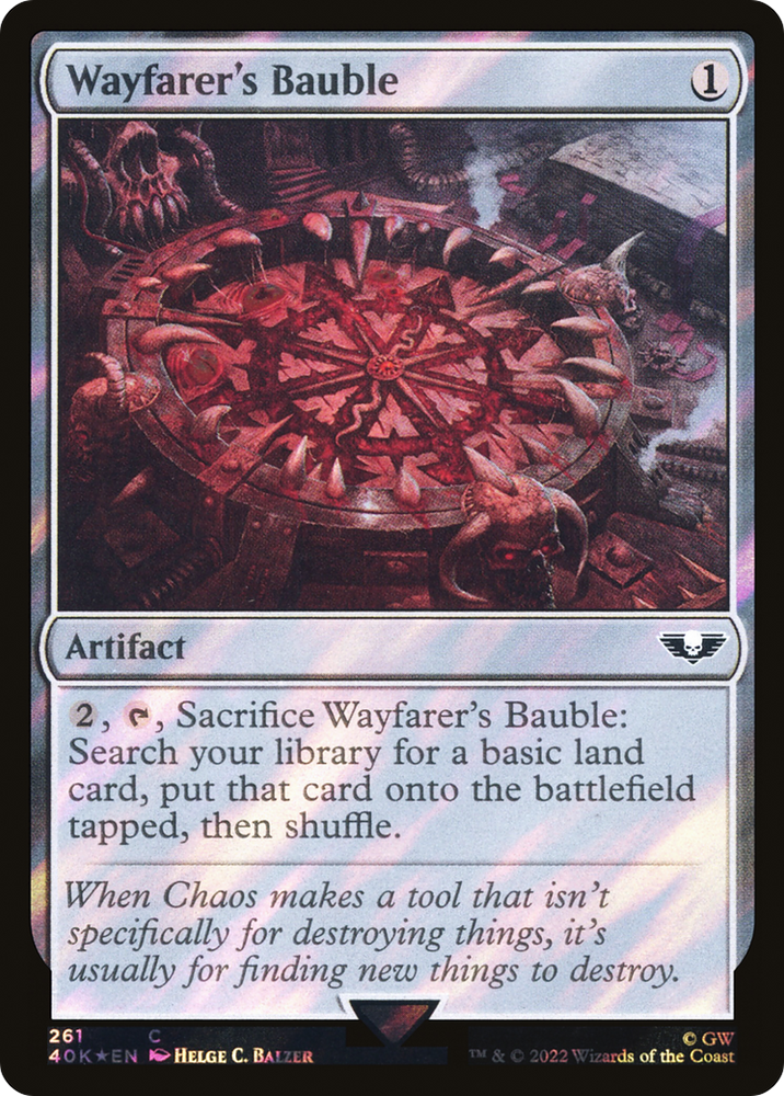 Wayfarer's Bauble (261) (Surge Foil) (40K-261★) - Warhammer 40,000 Commander Foil