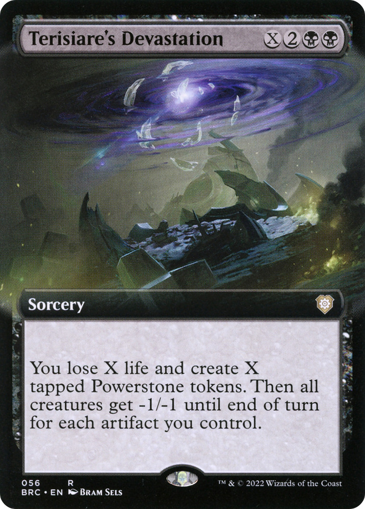 Terisiare's Devastation (Extended Art) (BRC-056) - The Brothers' War Commander: (Extended Art)