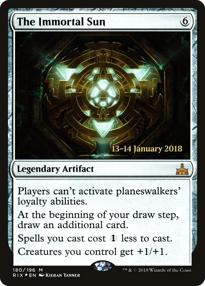 The Immortal Sun (PRE-180S) - Rivals of Ixalan Promos Foil