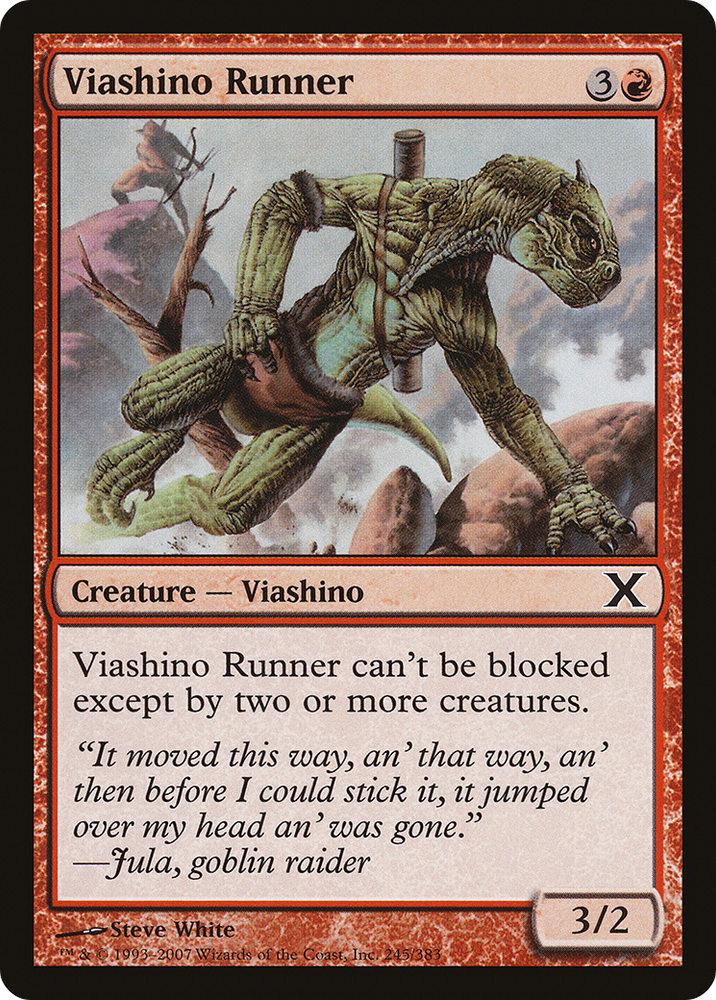 Viashino Runner (10E-245) - Tenth Edition Foil