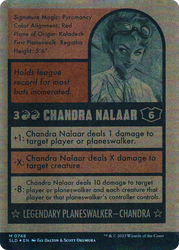 Chandra Nalaar (748) (Autographed) (SLD-748) - Secret Lair Drop: (Full Art) (Borderless) Foil