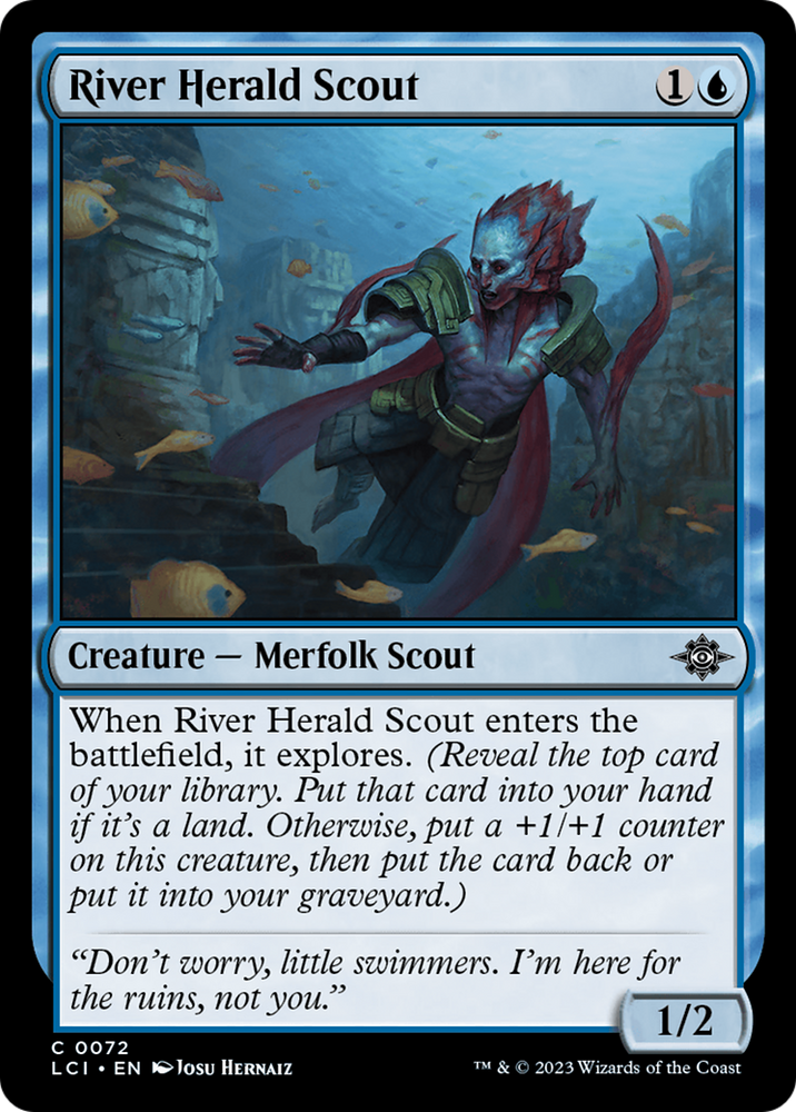 River Herald Scout (LCI-072) - The Lost Caverns of Ixalan Foil