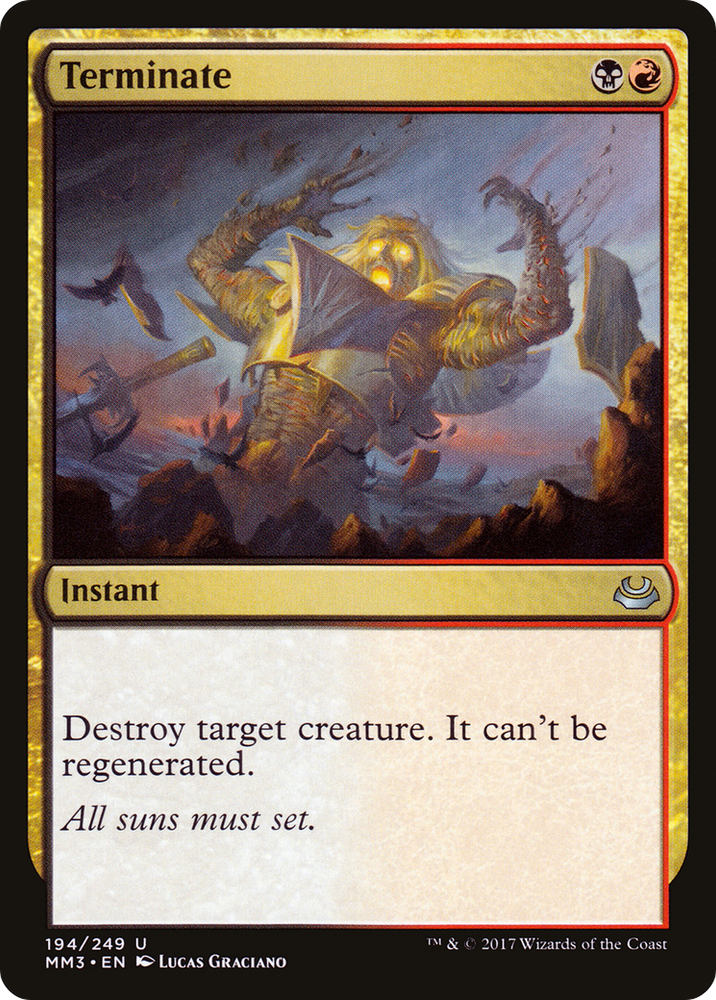 Terminate (MM3-194) - Modern Masters 2017 Foil
