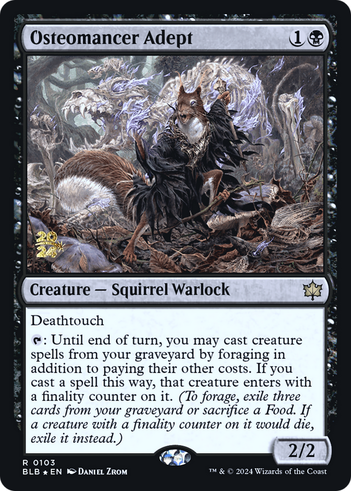 Osteomancer Adept (PRE-103) - Bloomburrow Promos Foil