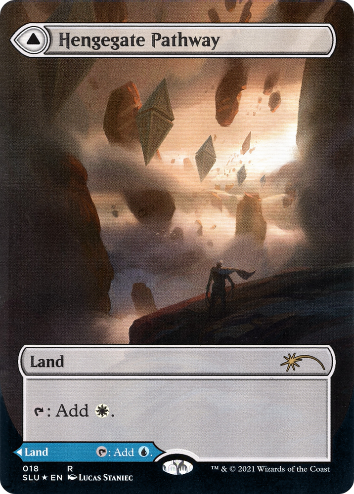 Hengegate Pathway (Borderless) (SLU-018) - Secret Lair: Ultimate Edition: (Showcase) (Borderless) Foil