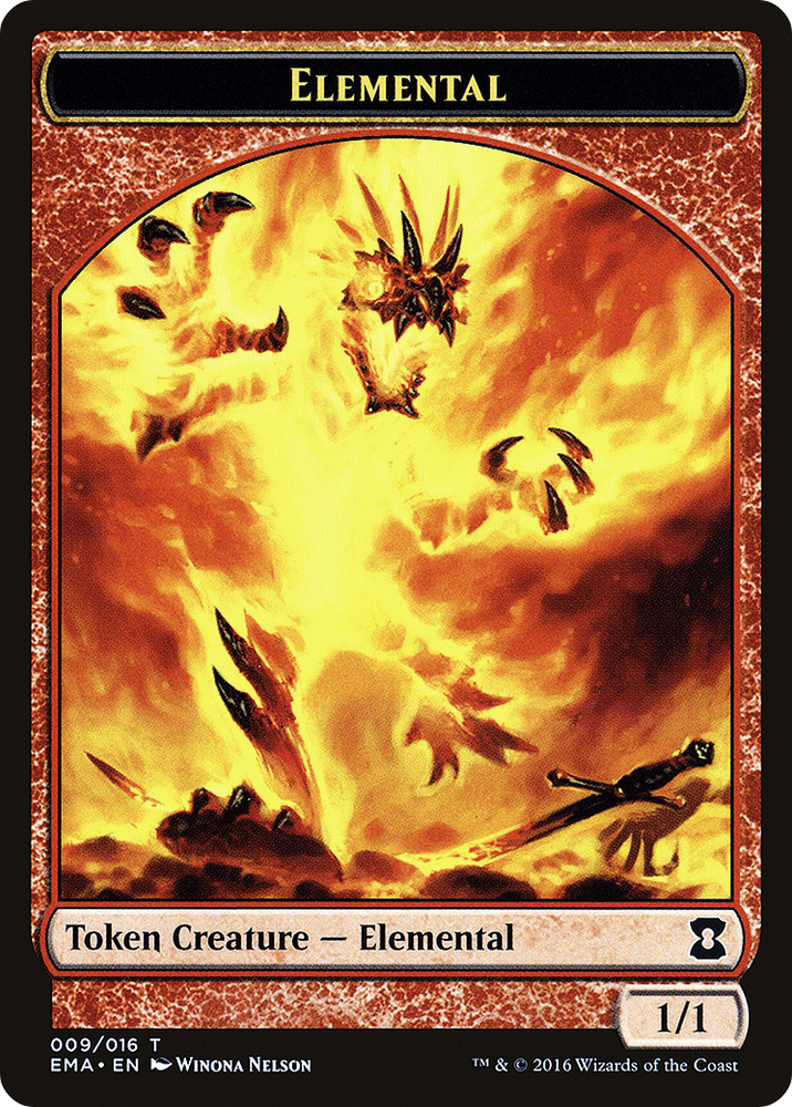 Elemental Token (Red) (EMA-009) - Eternal Masters Tokens
