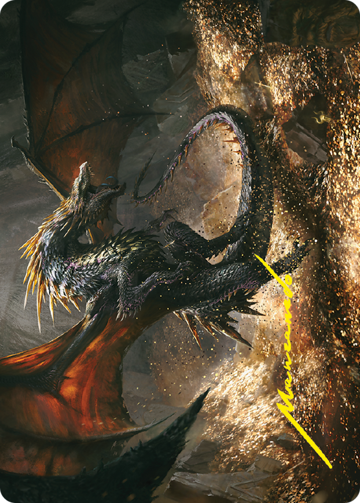 Cavern-Hoard Dragon // Cavern-Hoard Dragon (ALTR-061) - Tales of Middle-earth Art Series (Borderless) Foil