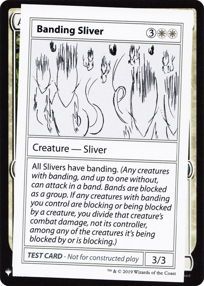 Banding Sliver (CMB1-) - Mystery Booster Playtest Cards 2019