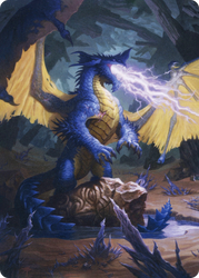 Blue Dragon // Blue Dragon (AAFR-073) - Adventures in the Forgotten Realms Art Series (Borderless)