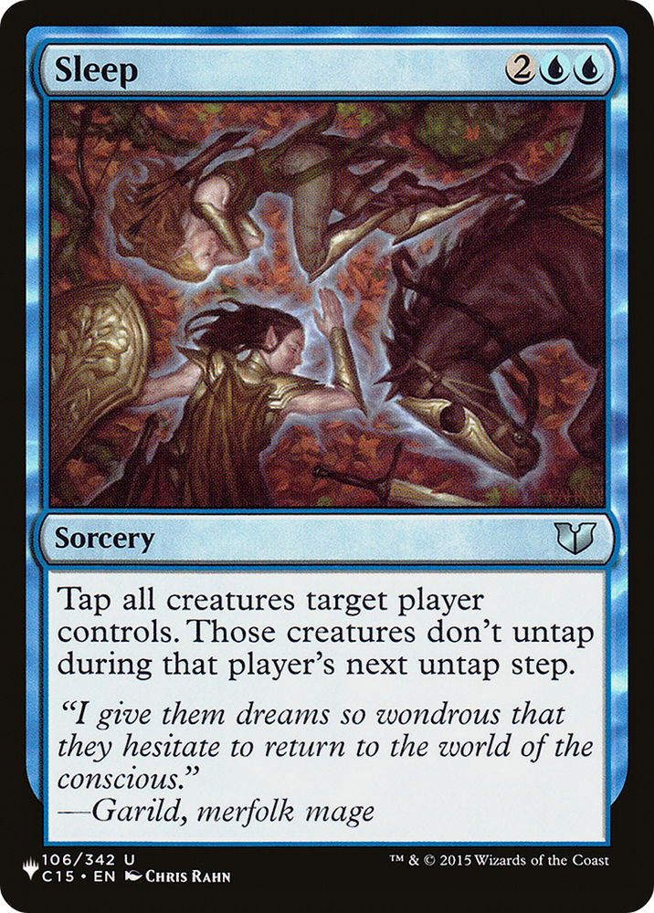 Sleep (C15) (LIST-C15-106) - The List