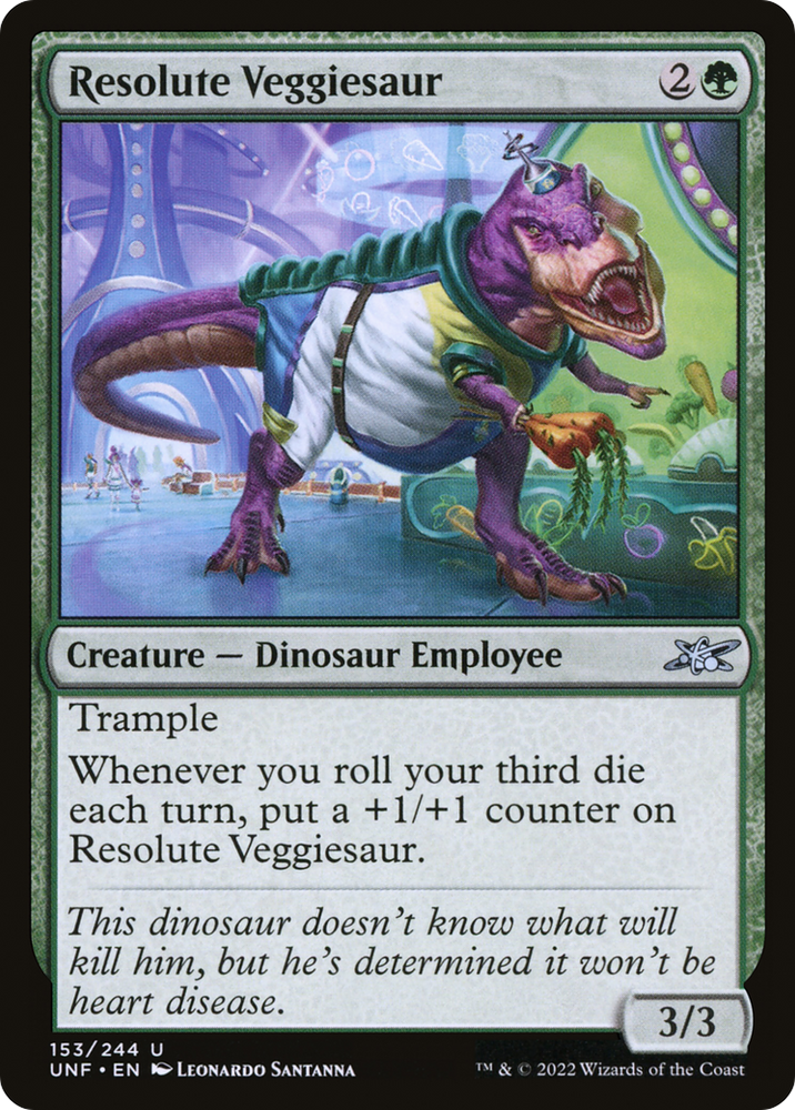 Resolute Veggiesaur (UNF-153) - Unfinity Foil