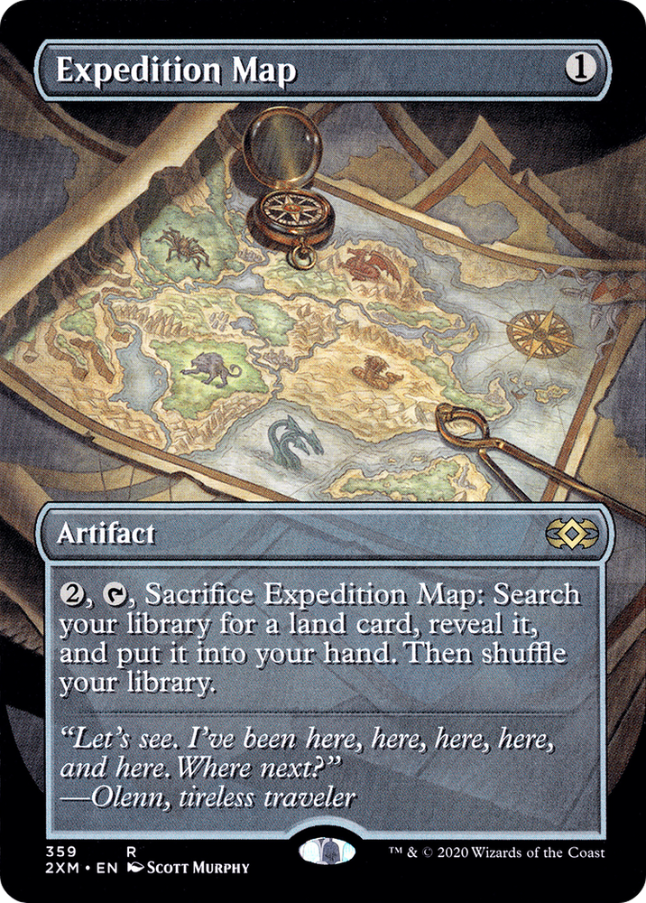 Expedition Map (Borderless) (2XM-359) - Double Masters (Borderless)