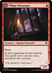 Village Messenger // Moonrise Intruder (INR-179) - Innistrad Remastered Foil