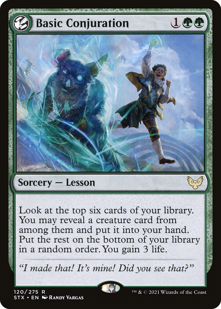 Basic Conjuration (STX-120) - Strixhaven: School of Mages: (lesson) Foil